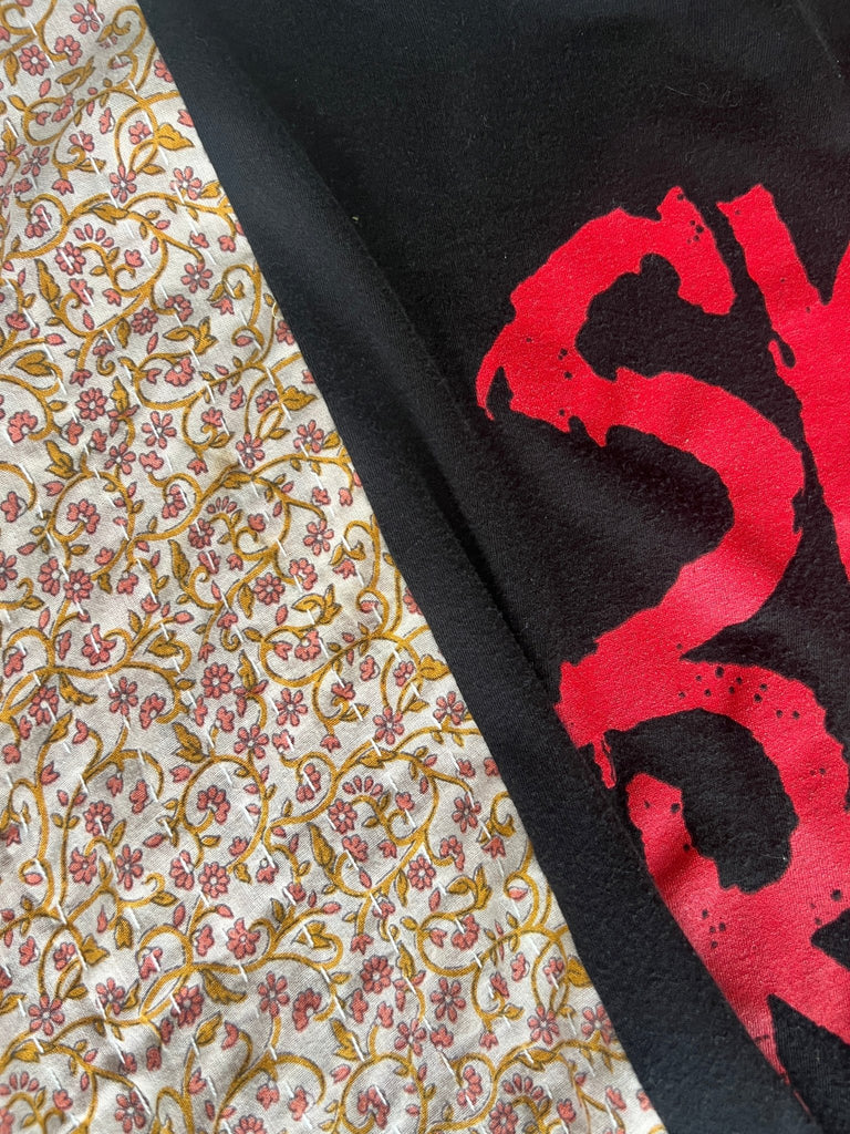 Skid Row upcycled kantha poncho - Main Street Threads