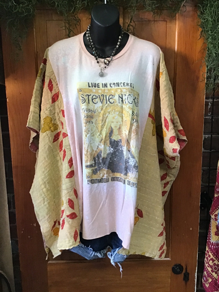 STEVIE NICKS kantha poncho - Main Street Threads