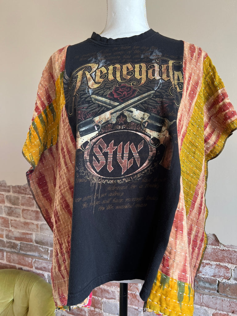Styx Renegade Kantha poncho - Main Street Threads