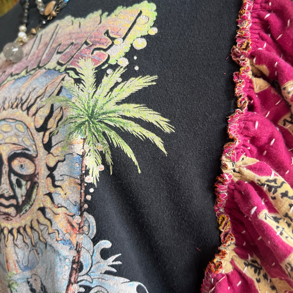 Sublime Concert Kantha ruffle sleeves festival tee - Main Street Threads