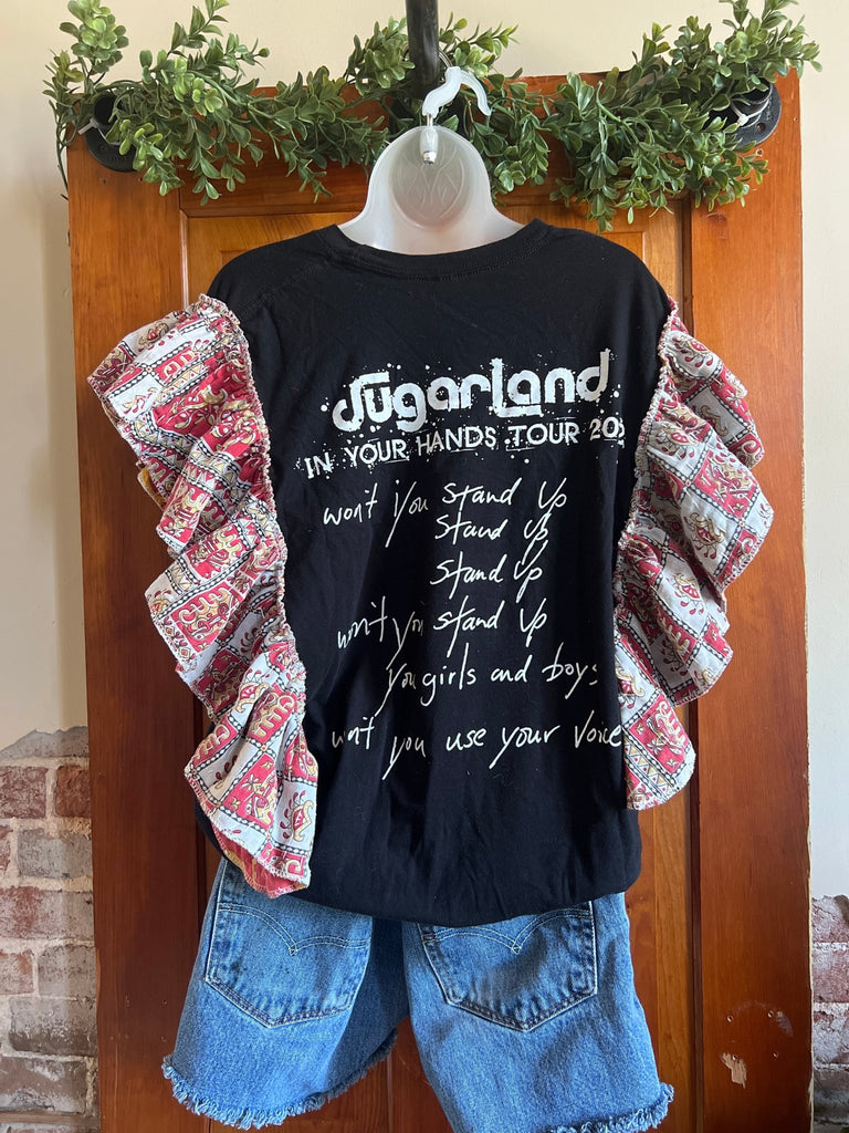 Sugarland kantha ruffle tee - Main Street Threads