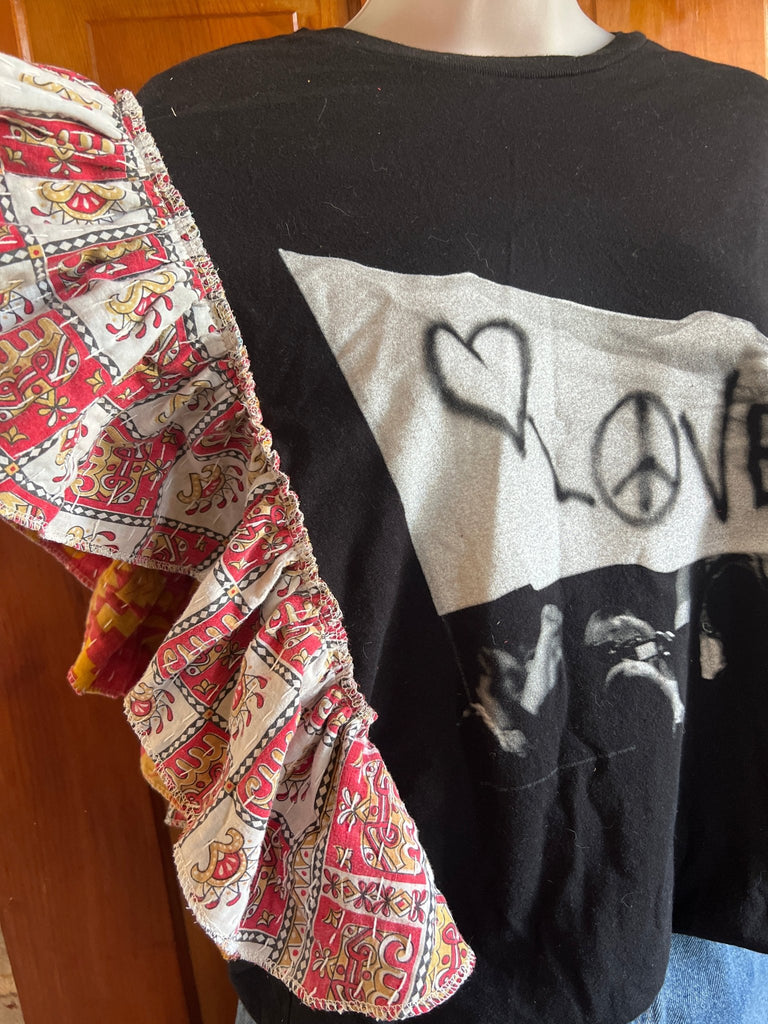 Sugarland kantha ruffle tee - Main Street Threads