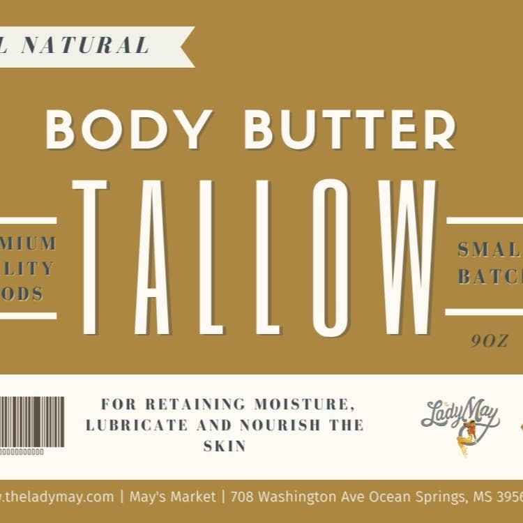 Tallow Body Butter – Grass - Fed Beef Tallow Moisturizer - Main Street Threads