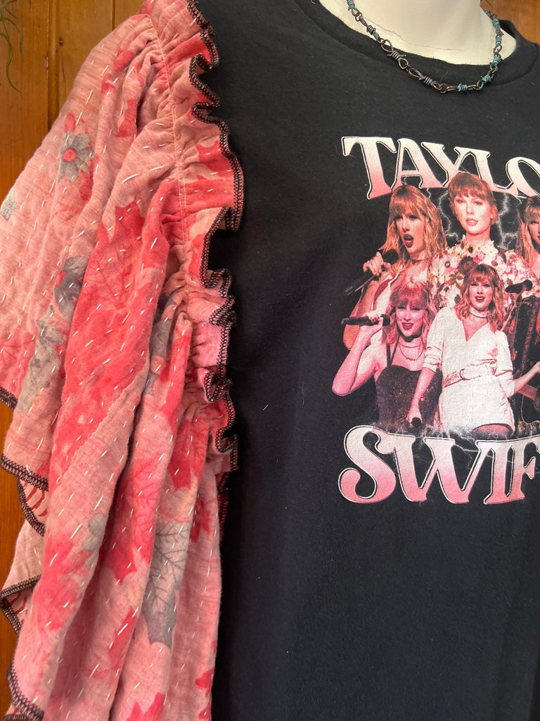 Taylor Swift butterfly sleeves kantha tee - Main Street Threads