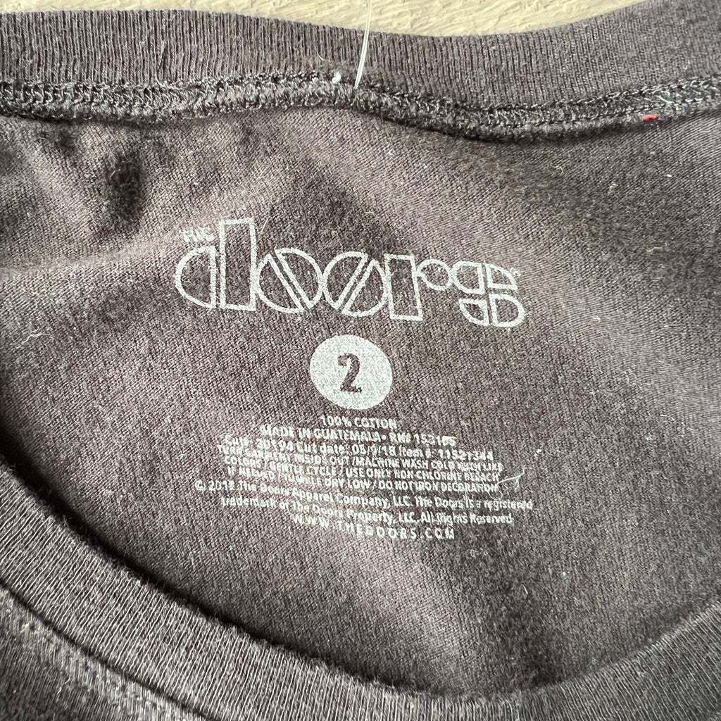 The Doors upcycled Kantha ruffle sleeve festival tee - Main Street Threads