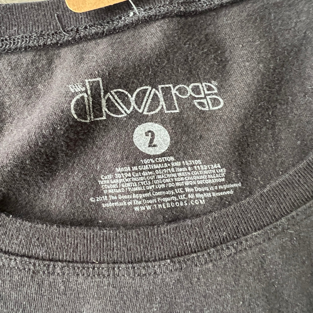The Doors upcycled Kantha ruffle sleeve festival tee - Main Street Threads