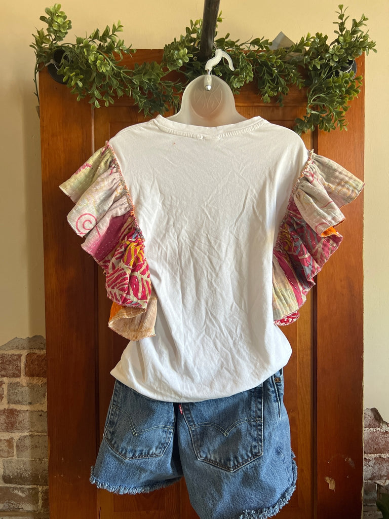 The Ramones kantha ruffle tee - Main Street Threads