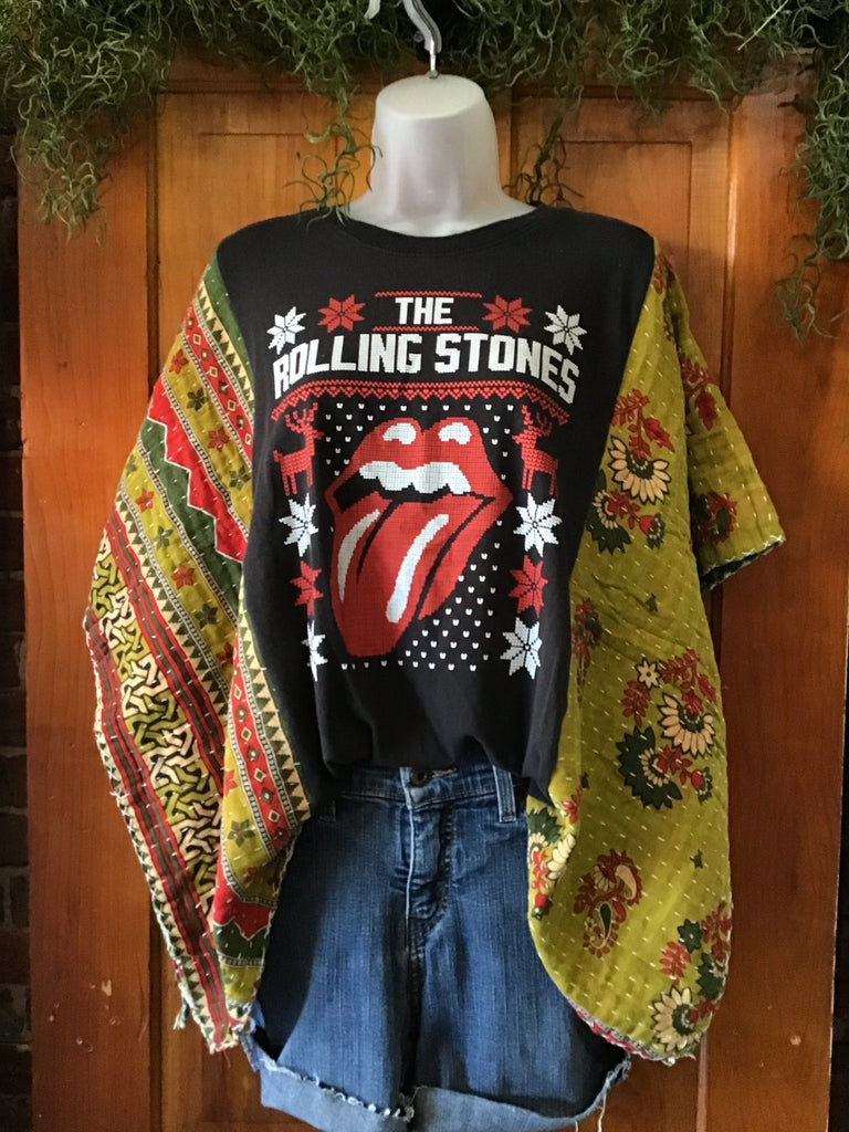 The Rolling Stones kantha poncho - Main Street Threads