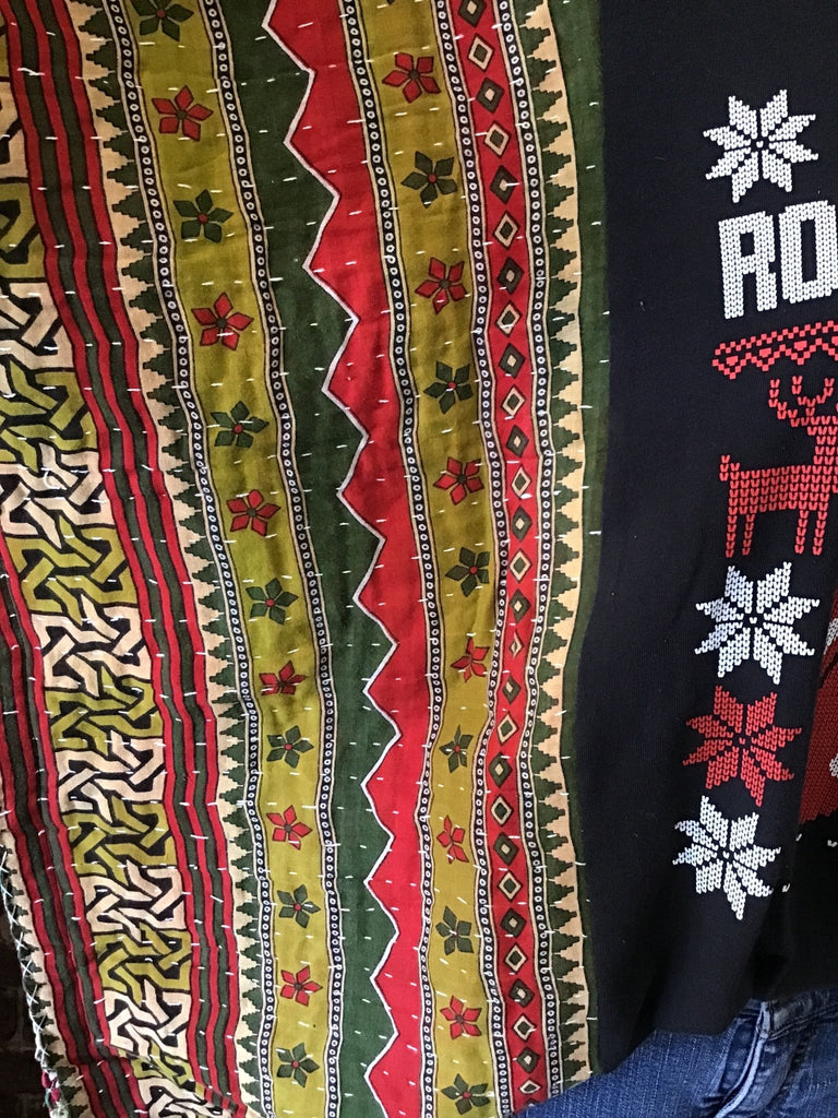 The Rolling Stones kantha poncho - Main Street Threads