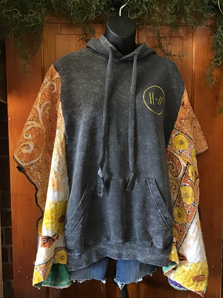 Twenty One Pilots hoodie kantha poncho - Main Street Threads