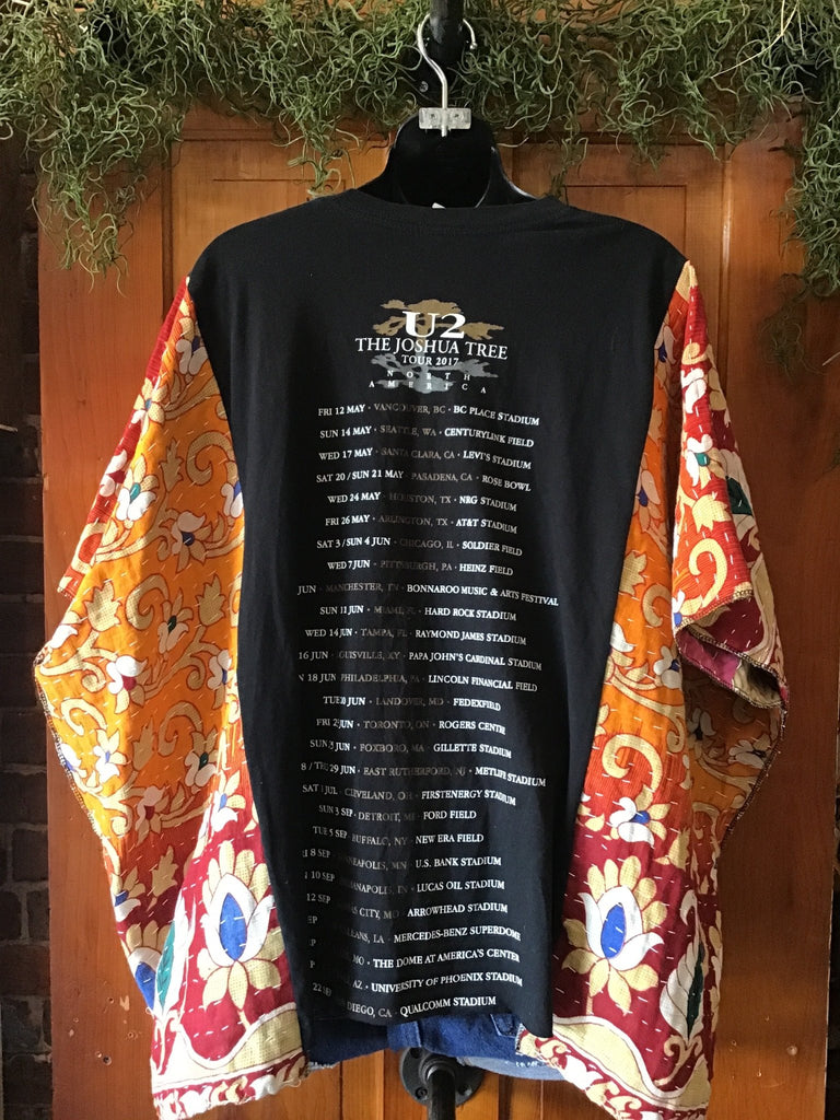 U2 kantha poncho - Main Street Threads