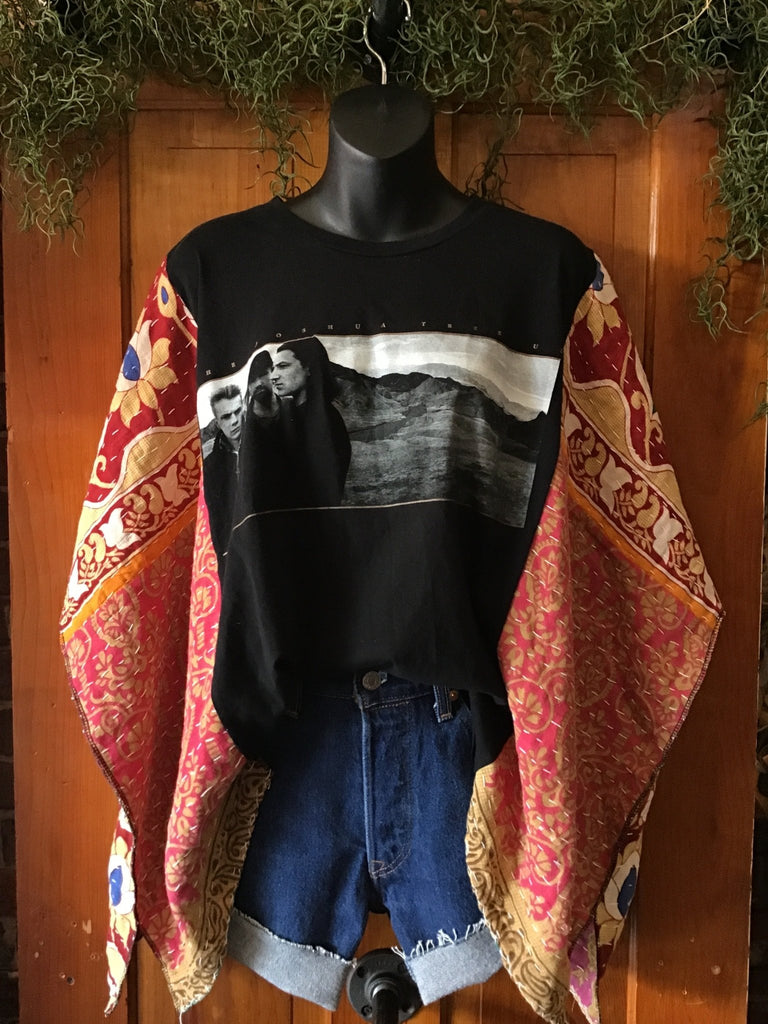 U2 kantha poncho - Main Street Threads