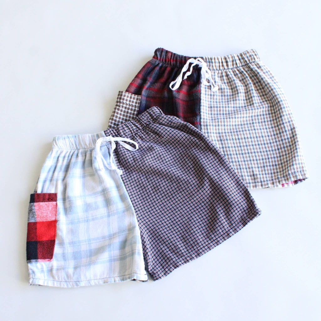 Upcycled Flannel Shorts - Main Street Threads