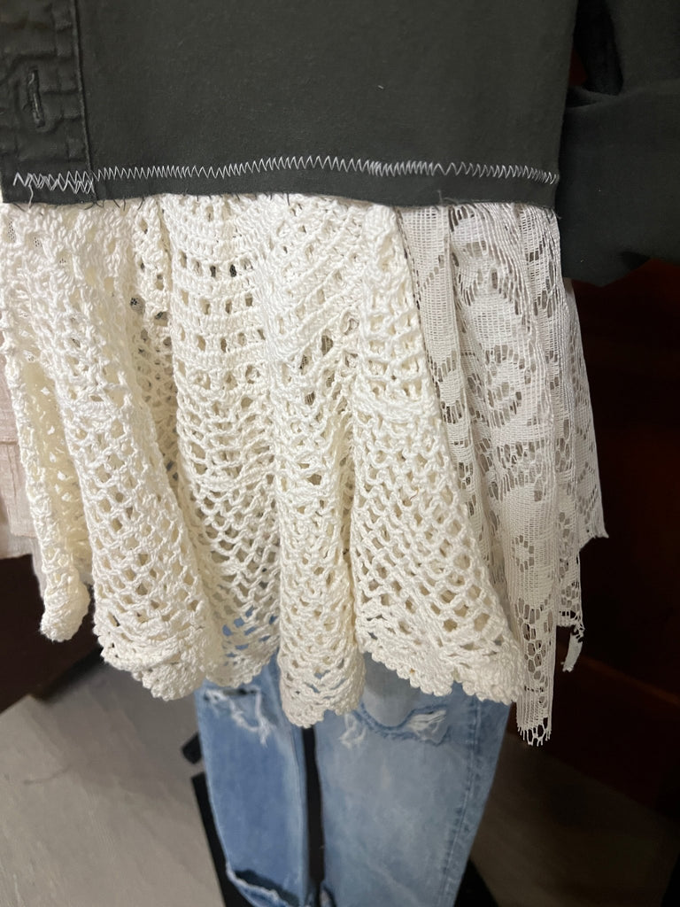 Upcycled Olive Drab jacket - Main Street Threads