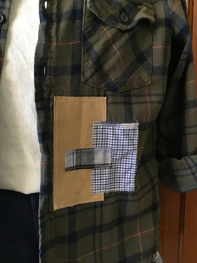 Upcycled Patchwork Plaid Flannel - Main Street Threads