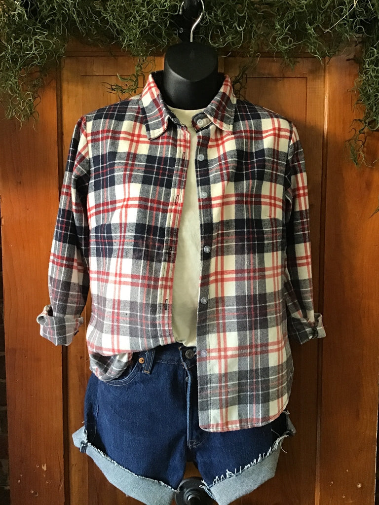 Upcycled Plaid Flannel - Main Street Threads