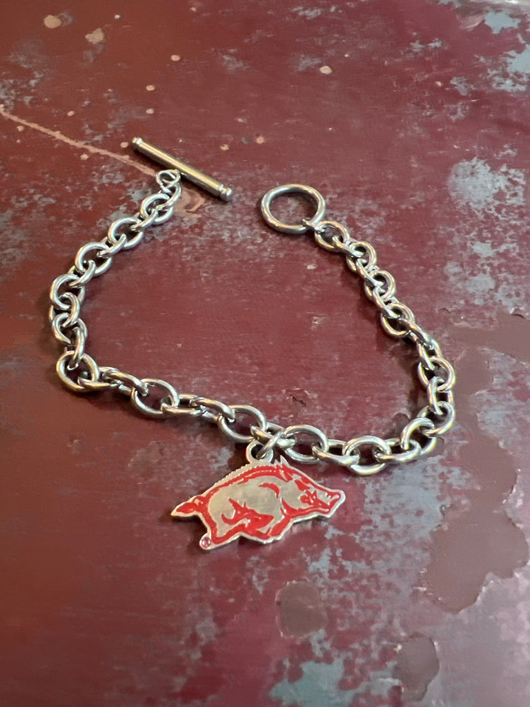 Vintage Arkansas Razorback bracelet - Main Street Threads