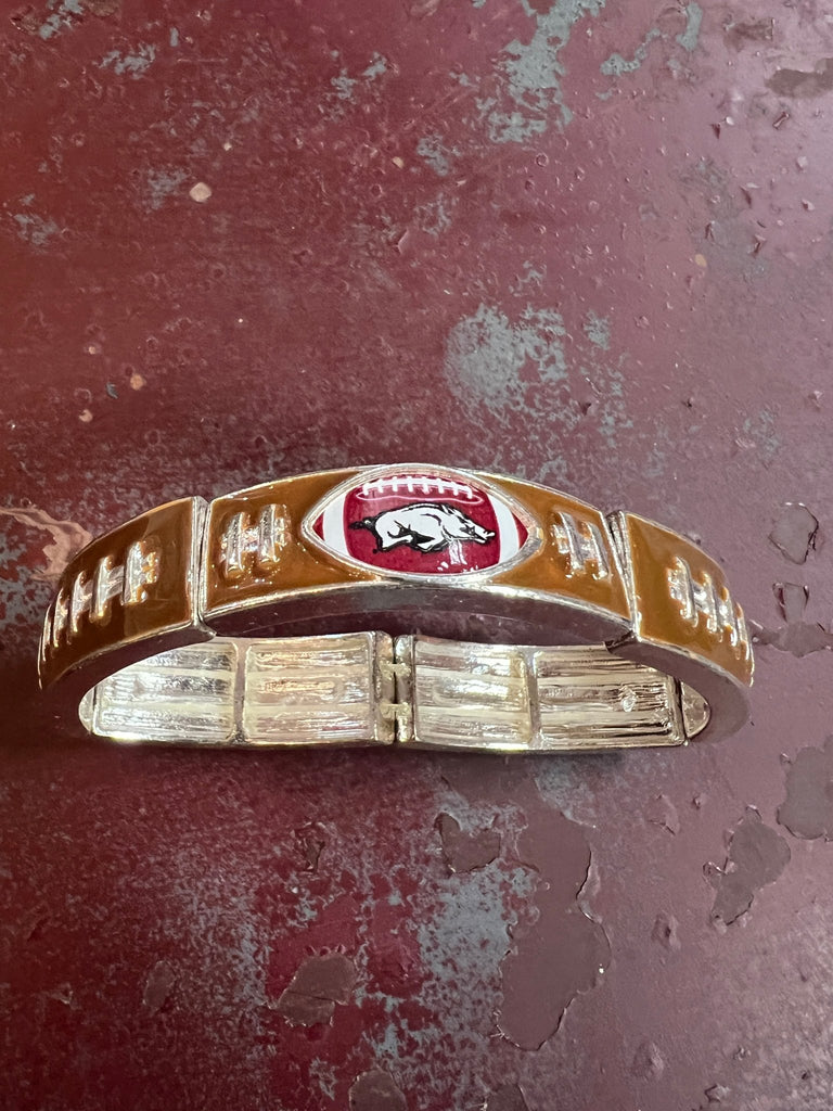Vintage Arkansas Razorback Football bracelet - Main Street Threads