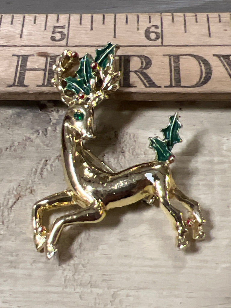 Vintage Christmas pin - brooch - Main Street Threads