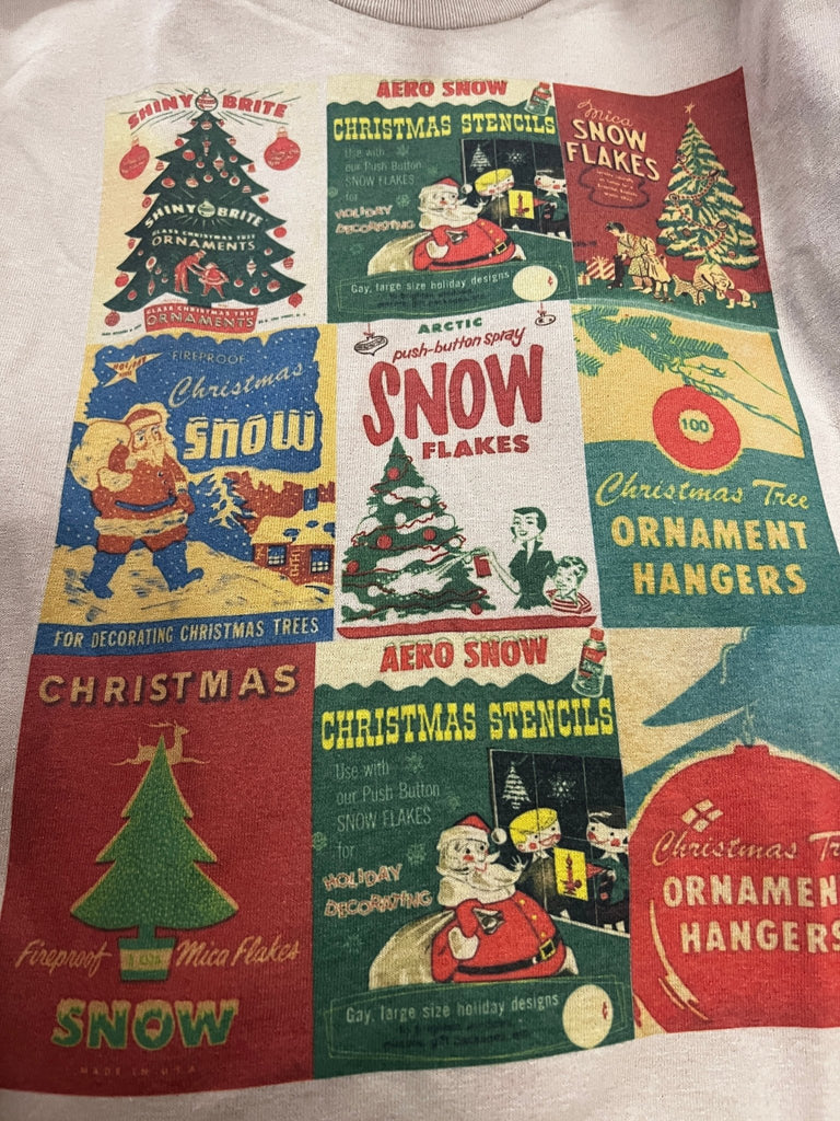 Vintage Christmas Shiny Brite graphic tee - Main Street Threads