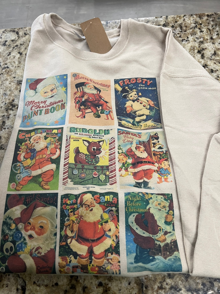 Vintage coloring book w/ Rudolph sweatshirt - Main Street Threads