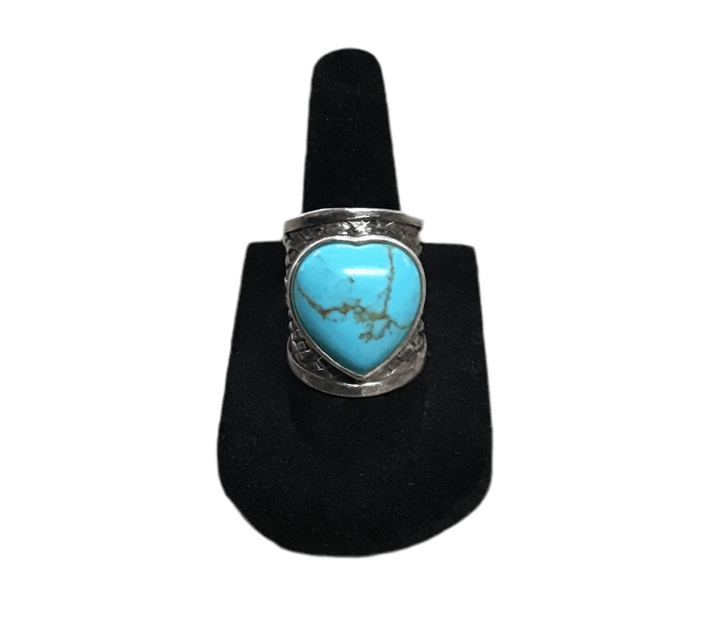Vintage Sterling Silver and Turquoise Ring - Main Street Threads