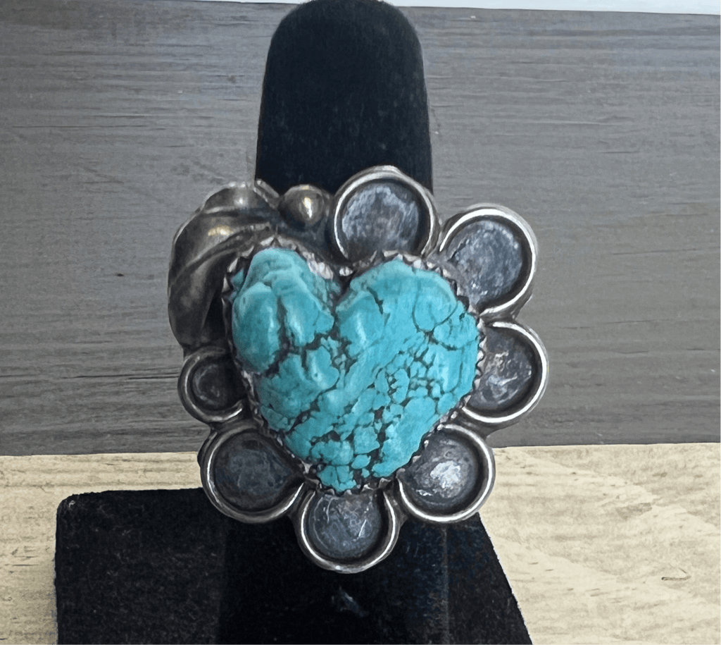Vintage Sterling Silver and Turquoise Ring - Main Street Threads