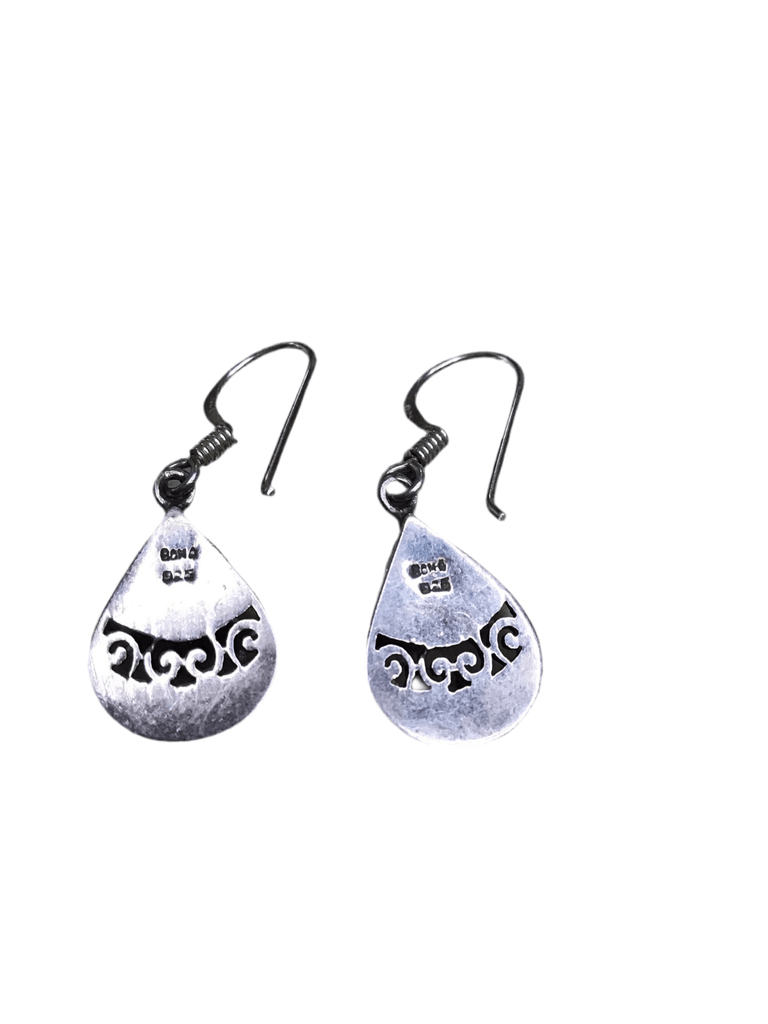 Vintage Sterling Silver & Lapis Lazuli Dangle Earrings - Main Street Threads