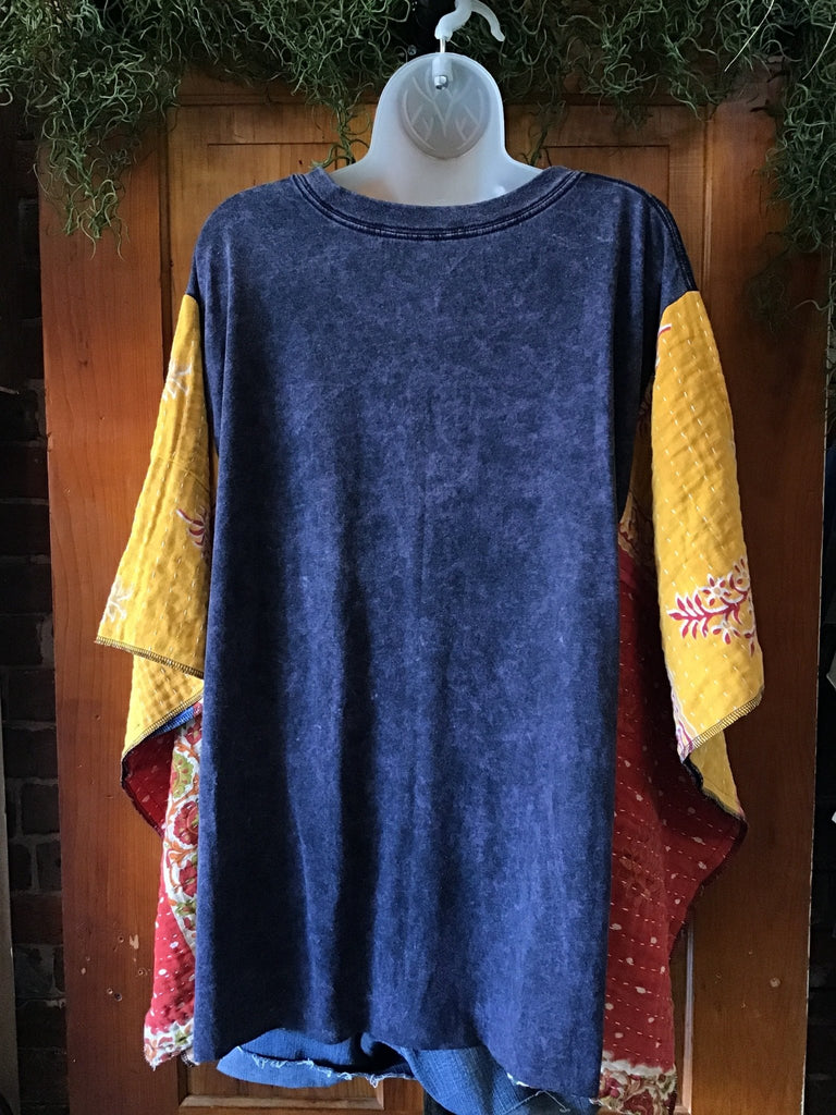 Willie Nelson kantha poncho - Main Street Threads