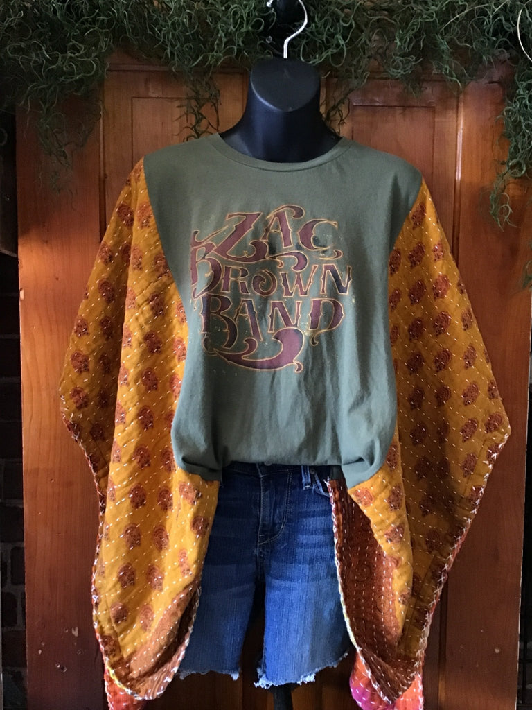 Zac Brown Band kantha poncho - Main Street Threads